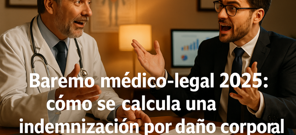 Baremo Médico-Legal 2025: Cómo se Calcula una Indemnización por Daño Corporal