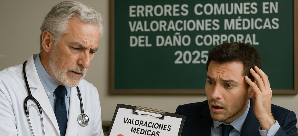Errores comunes en valoraciones médicas del daño corporal 2025