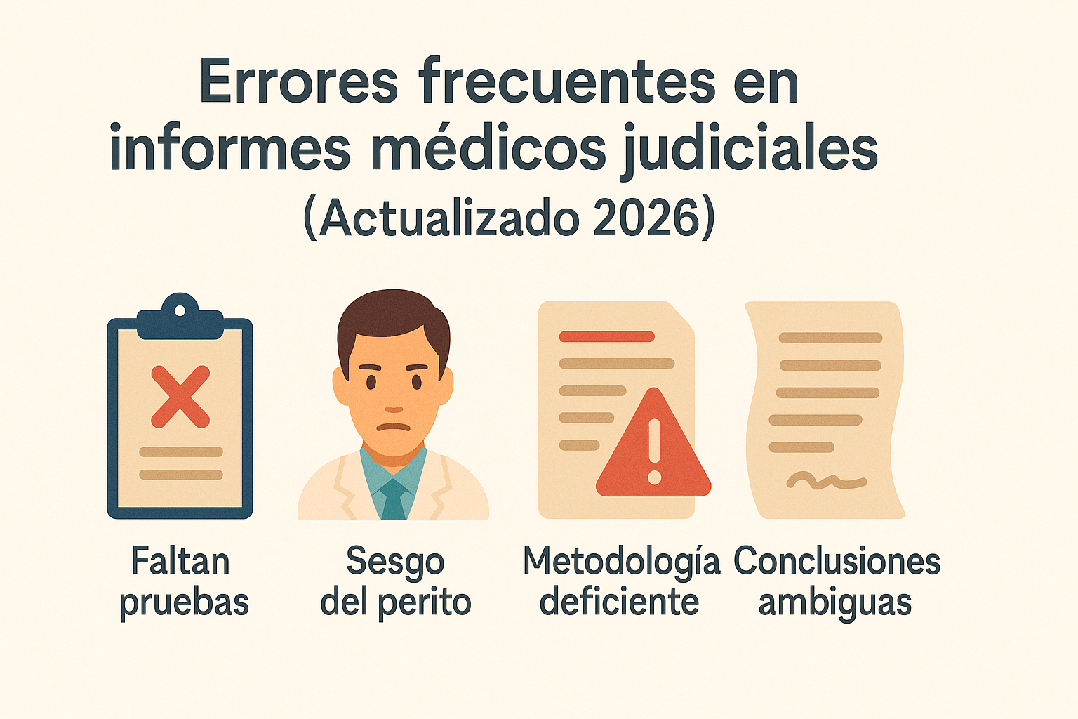 Errores frecuentes en informes médicos judiciales