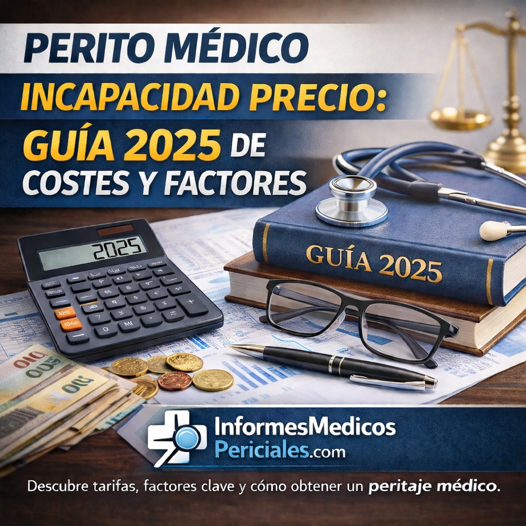 Perito médico incapacidad precio: guía 2025 de costes y factores