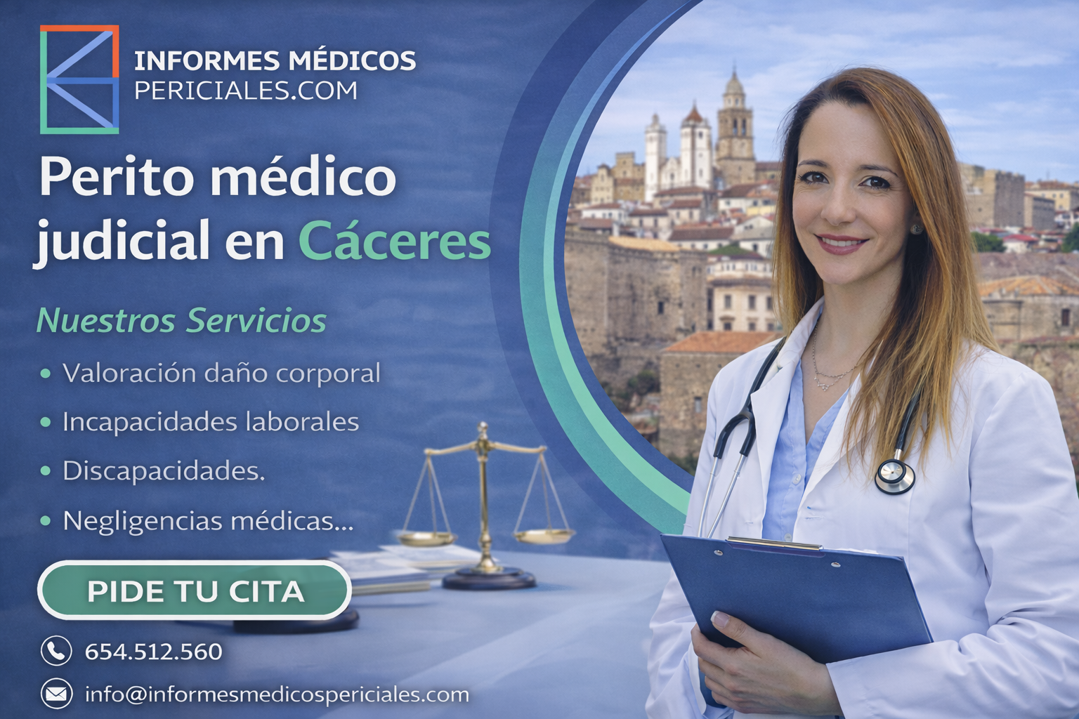Perito médico judicial en Cáceres: guía completa para 2026
