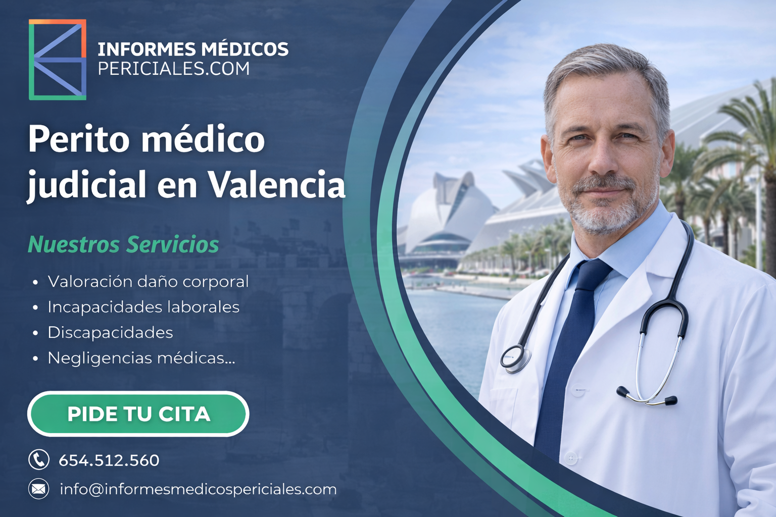 Perito médico judicial en Valencia