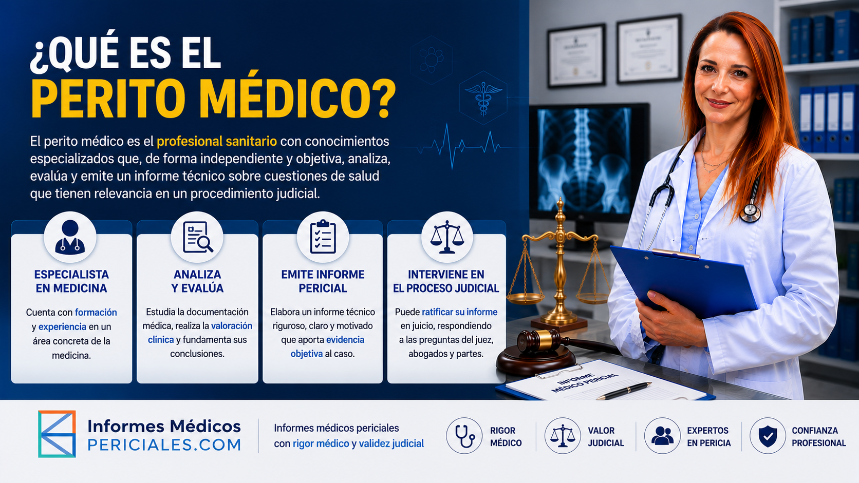 Qué es el perito médico: funciones, informe pericial y utilidad en juicio