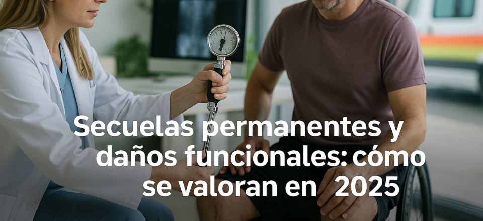Secuelas permanentes y daños funcionales: ¿Cómo se valoran en 2025?