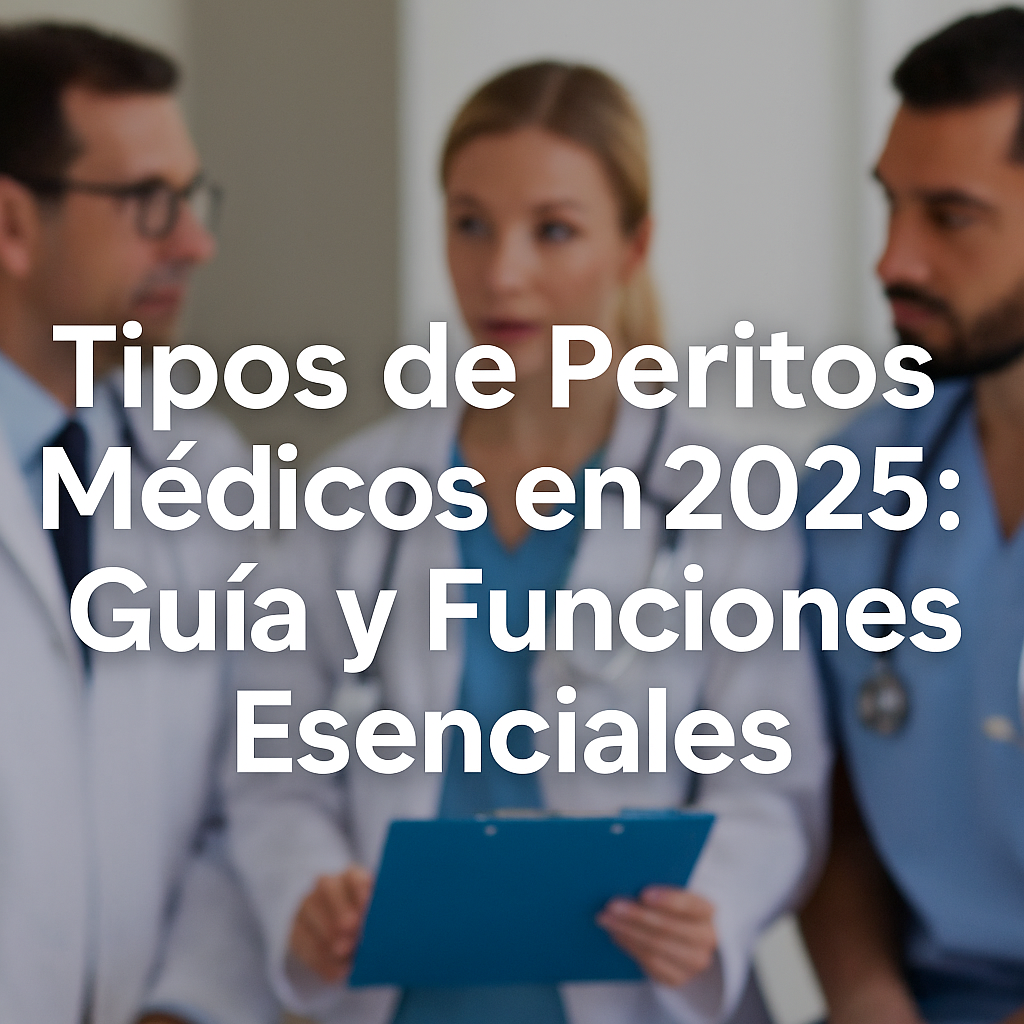 Tipos de peritos médicos en 2025: Guía y funciones esenciales