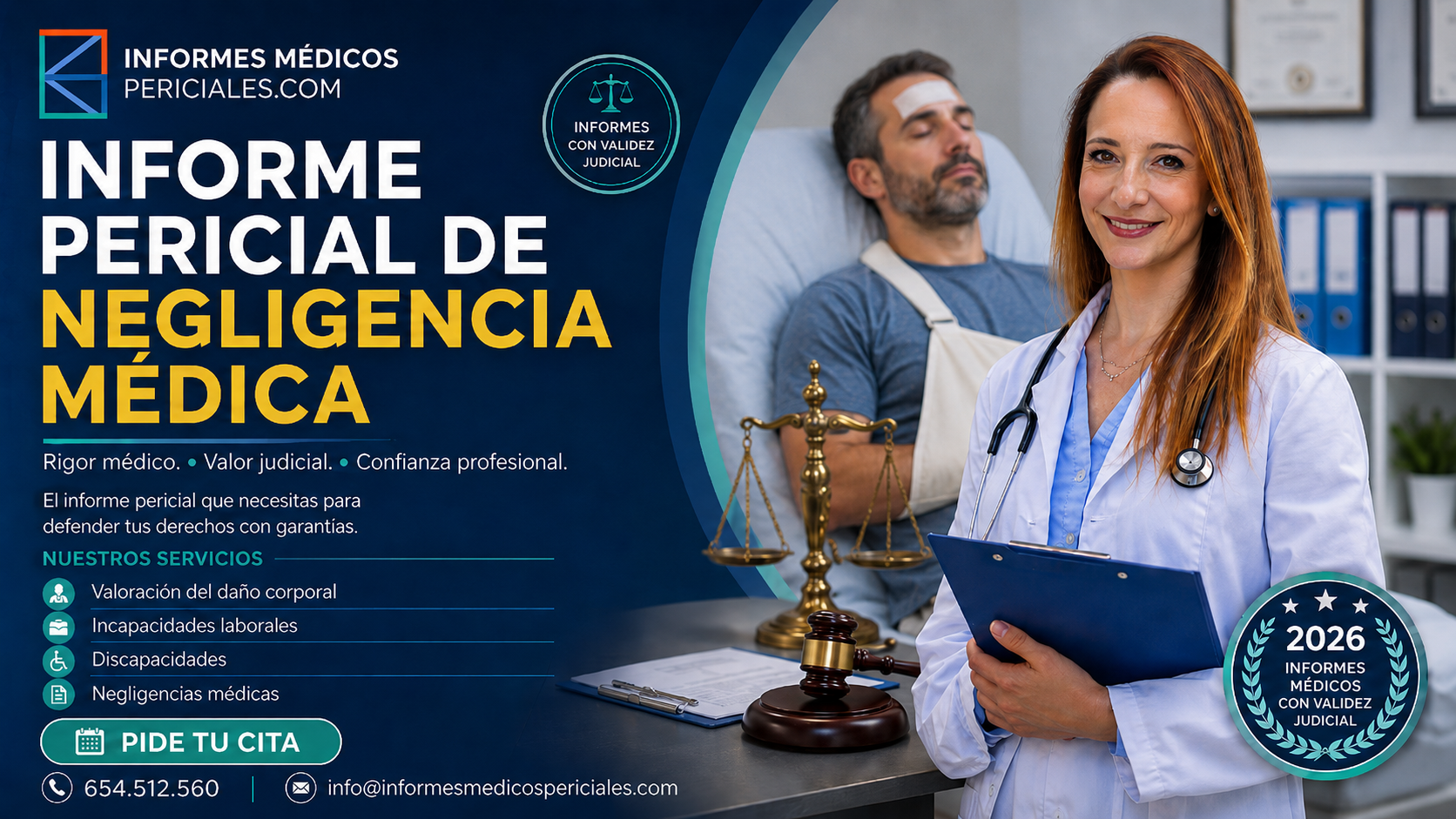Informe pericial de negligencia médica: guía para reclamar con rigor médico