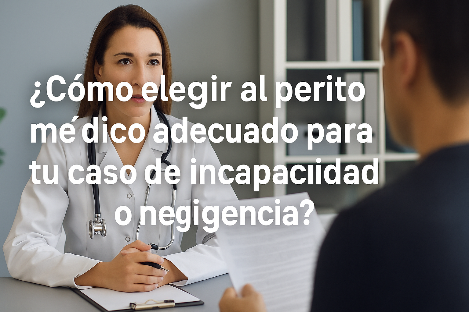 ¿Cómo elegir al perito médico adecuado para tu caso de incapacidad o negligencia?