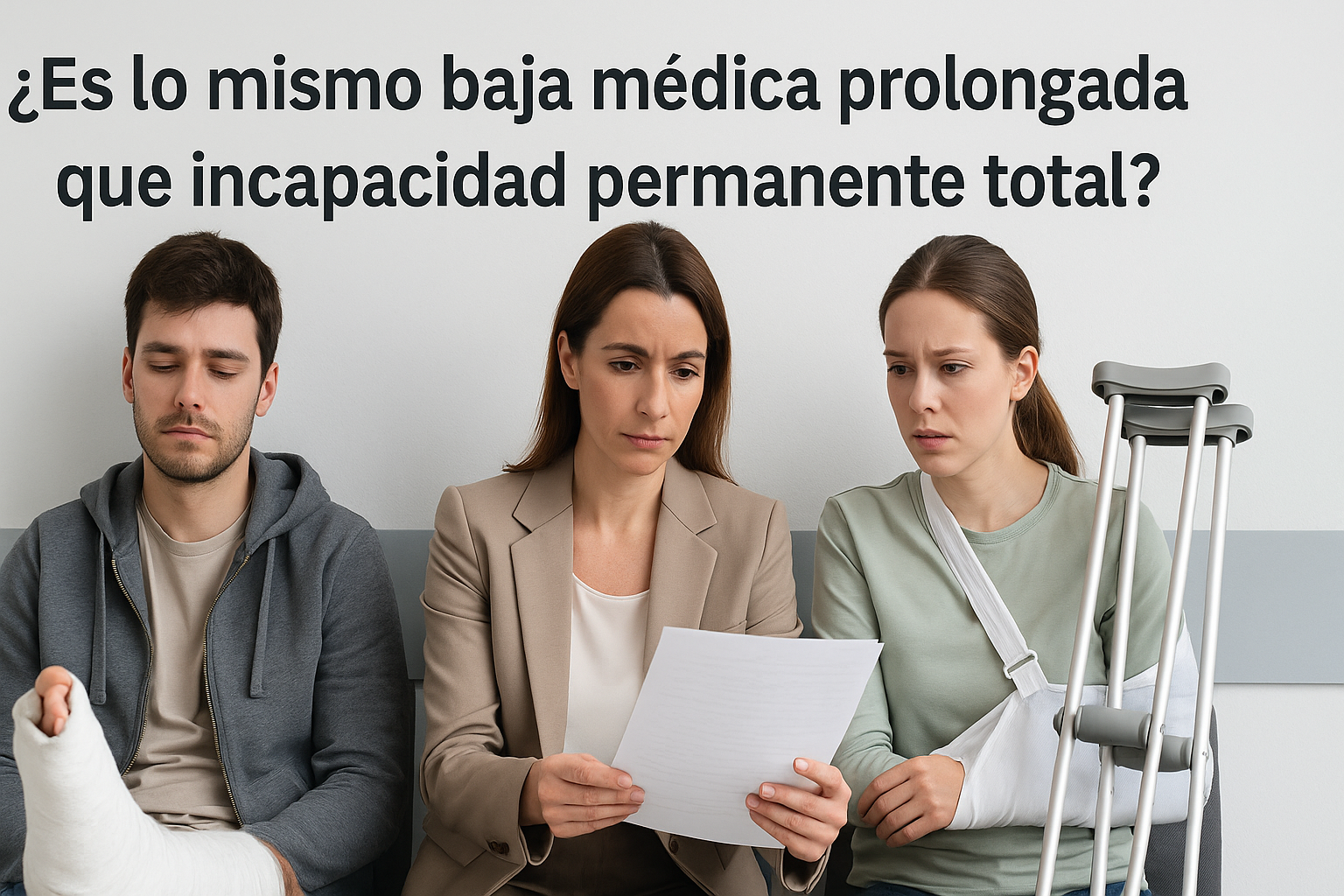 ¿Es lo mismo baja médica prolongada que incapacidad permanente total?