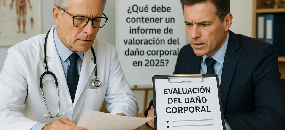 ¿Qué Debe Contener un Informe de Valoración del Daño Corporal en 2025?